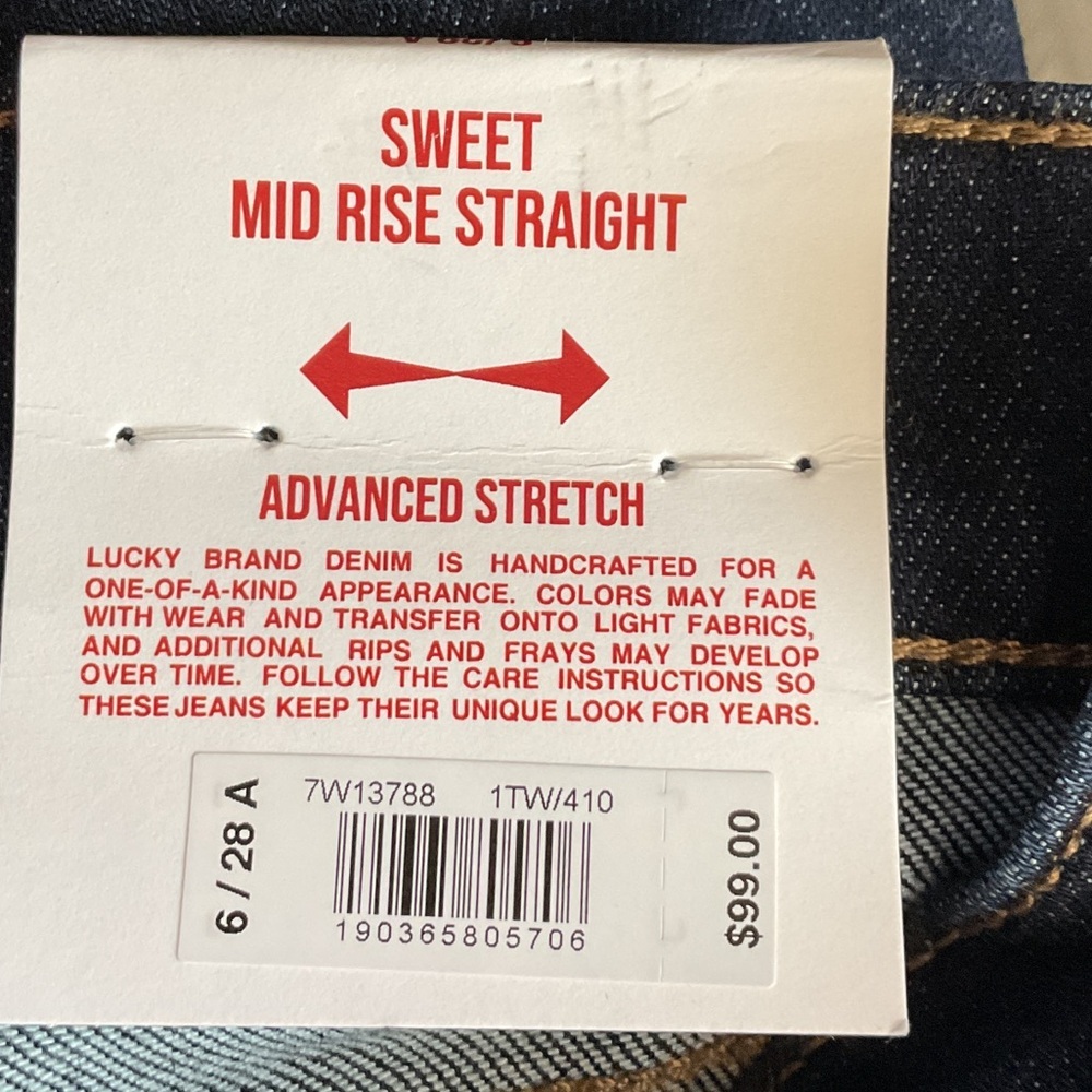 Lucky Brand Women's Dark Indigo Straight Leg Jeans - Picture 8 of 10